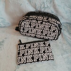 VS PINK Logo Cosmetic Bags